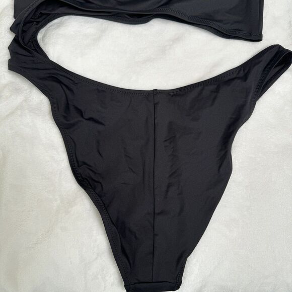 SKIMS Swim Strapless Monokini One Piece Removable Straps Black Onyx 2X Plus NWT - Picture 12 of 13